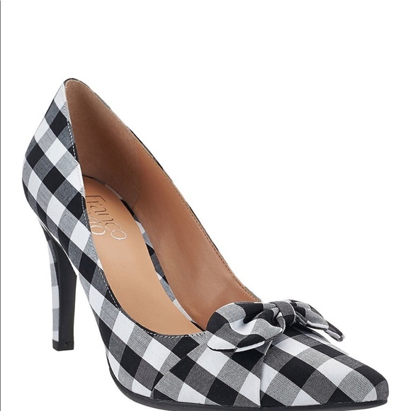 Franco Sarto Shoes - Franco Sarto Black White Plaid High Heels 8.5 NWOT